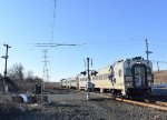 Eastbound NJT Non-revenue move with MNR Comet V Cab Car # 6704 on the point 